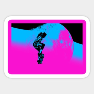 Moon Jumping - Skateboarder Sticker